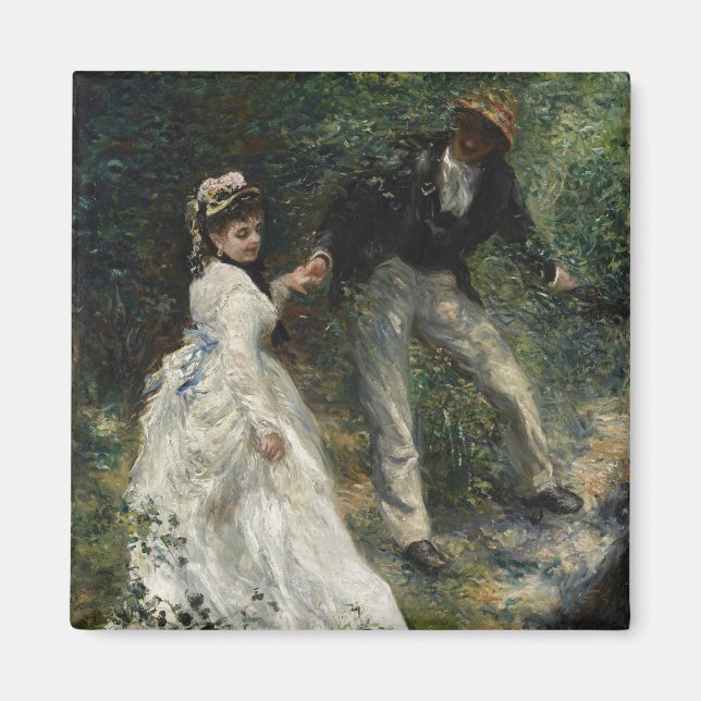 Íman La Promenade Renoir Casal Andando Pintura (Frente)