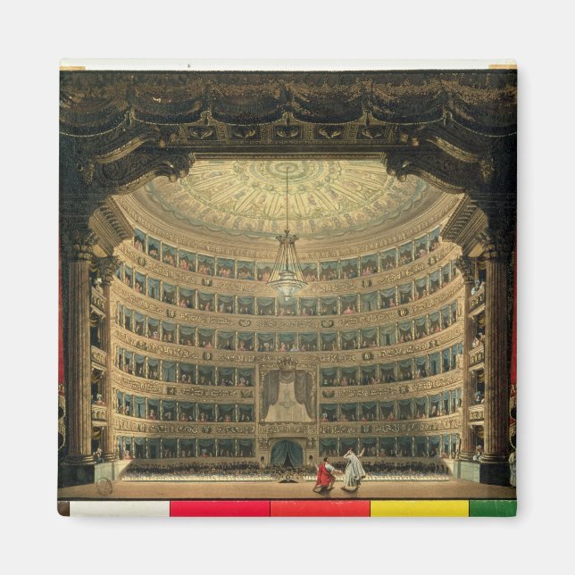 Íman La Scala, Milão, durante uma apresentação (Frente)