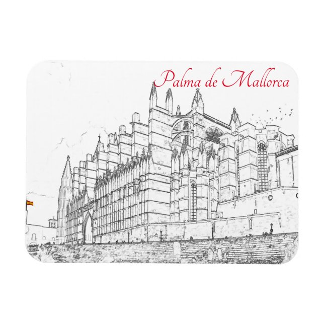 Íman La Seu, a Catedral de Palma de Maiorca - Espanha (Horizontal)