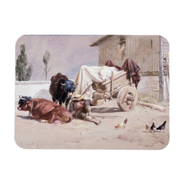 Íman La Siesta: Cena nos Pirenéus Orientais, 1872 (c/ (Horizontal)