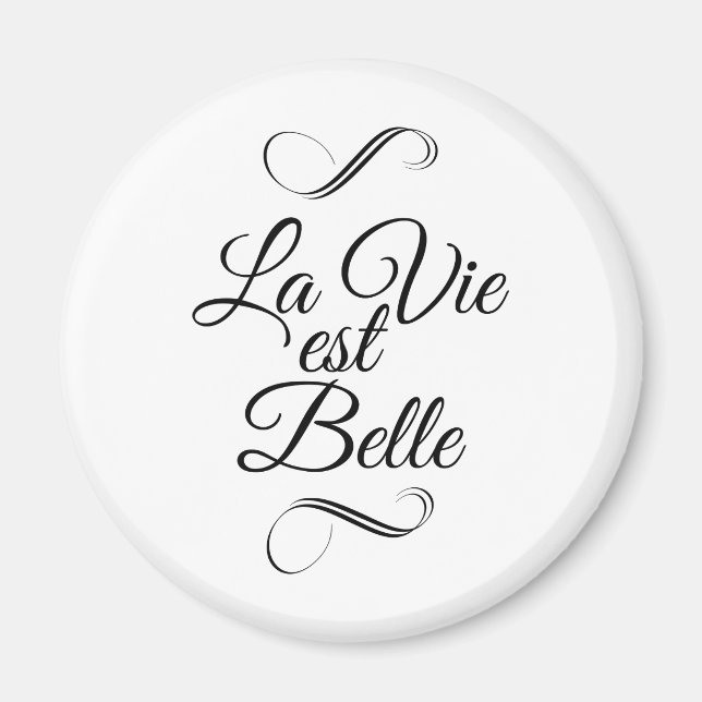 Íman La vie est belle (Frente)
