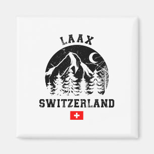 Íman Laax Suiça Ski Resort Alps Alpino Skiing Swi