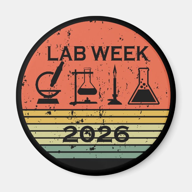 Íman Lab Week 2026 Medical Laboratory Professionals (Frente)