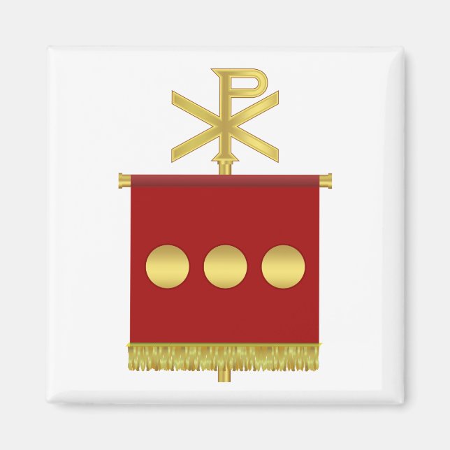 Íman Labarum com ímã Chi Rho (Frente)