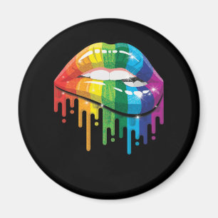 Íman Lábios Arco-Íris Orgulho Gay LGB LGB Gift