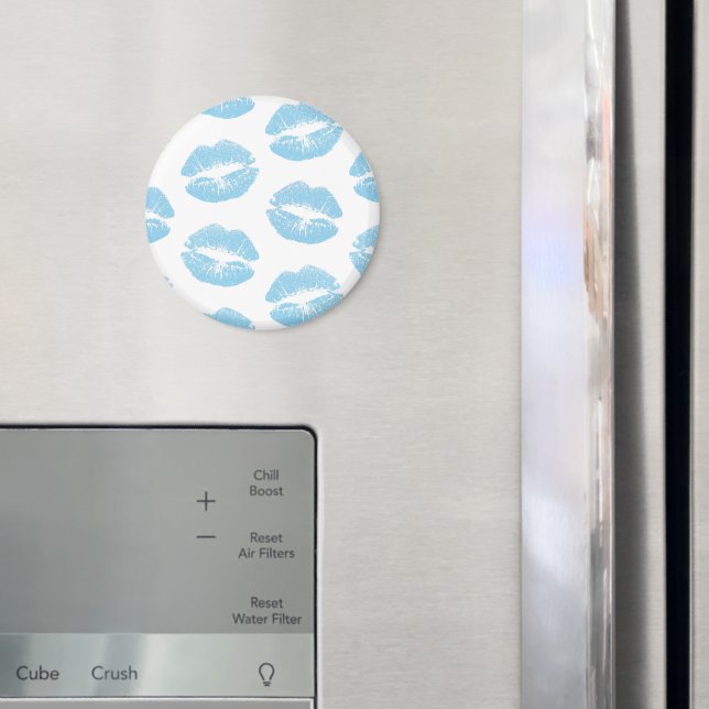 Íman Lábios Azuis, Padrão De Lábios, Batom Azul, Beijo (In Situ (Fridge))