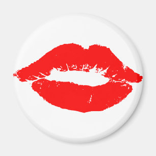 Íman Lábios Beijos Red Lipstick Love Namorados