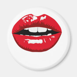 Íman Lábios brilhantes vermelhos