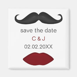 Íman lábios e imã salve o dia para o bigode