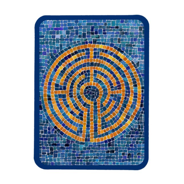 Íman LABIRINTO IV Ímã Flexível 3x4 - Azul (Vertical)