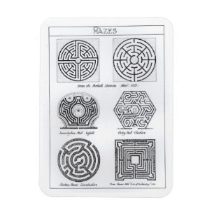 Íman Labirintos, c.1900 (gravura) (foto de b/w)