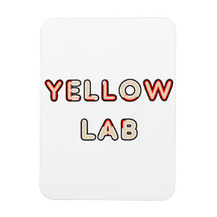 Íman laboratório amarelo Canadian-Flag em nome