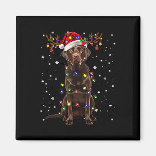 Íman Laboratório de Chocolate Labrador Árvore de Natal 