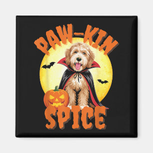 Íman Labradoodle Engraçado Abóbora Dia das Bruxas Amant
