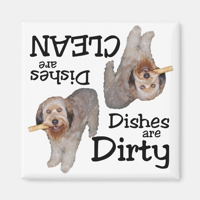 Íman Labradoodle Lovers Dishwasher Magnet (Frente)
