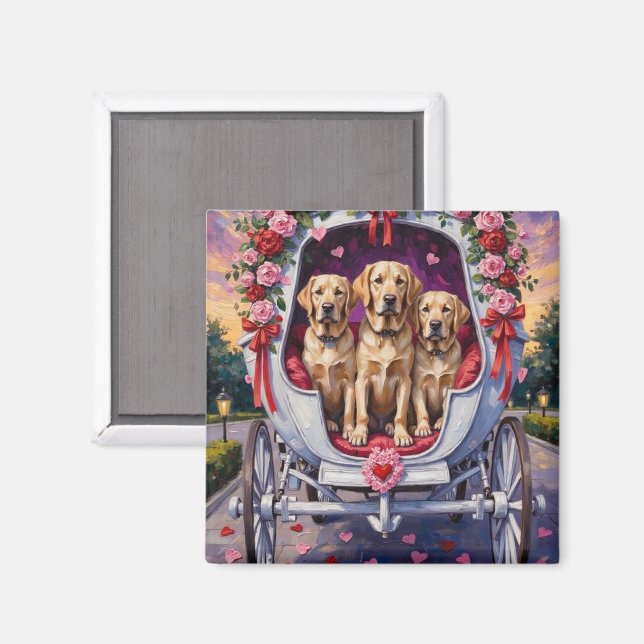 Íman Labrador Dog Valentine's Day  (Front/Back)