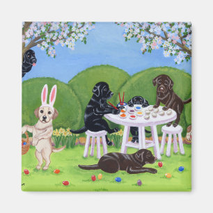 Íman Labrador e Ovos de Páscoa