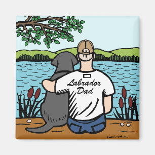 Íman Labrador e pai pretos