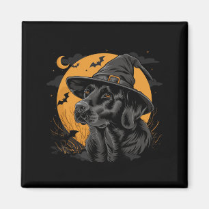 Íman Labrador Halloween Engraçado Cachorro Preto Lab Mo