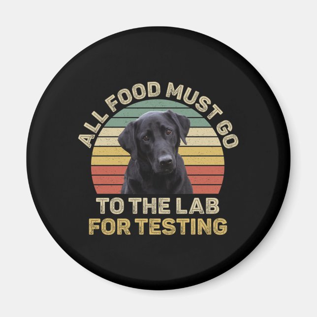 Íman Labrador Oferece Toda A Comida Que Deve Ir Ao Labo (Frente)