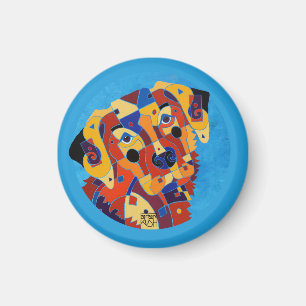 Íman Labrador Retreiver em um ímã