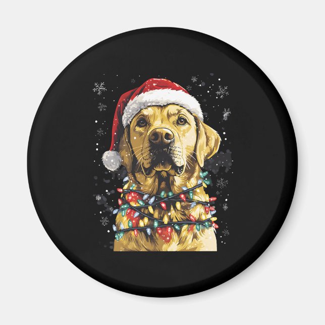 Íman Labrador Retriever Dogs Tree Christmas Sweater Xma (Frente)