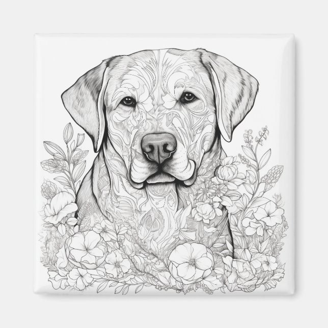 Íman Labrador Retriever Magnet (Frente)