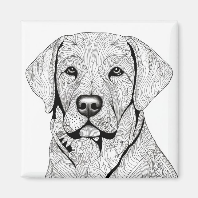 Íman Labrador Retriever Magnet (Frente)