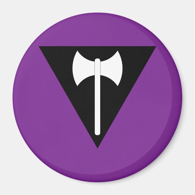 Íman Labrys Lesbian Flag (Frente)