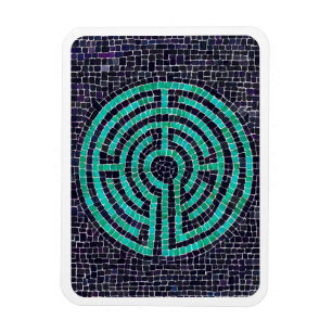 Íman LABYRINTH III 3x4 - Magneta flexível - Branco