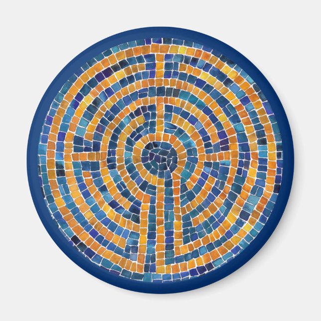 Íman LABYRINTH IV Magnet - Azul (Frente)