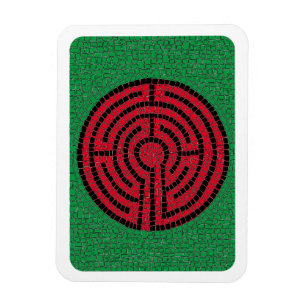 Íman LABYRINTH IX 3x4 Magneta flexível