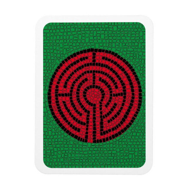 Íman LABYRINTH IX 3x4 Magneta flexível (Vertical)