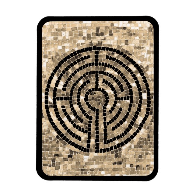 Íman LABYRINTH V 3x4 - Magneta flexível - Preto (Vertical)