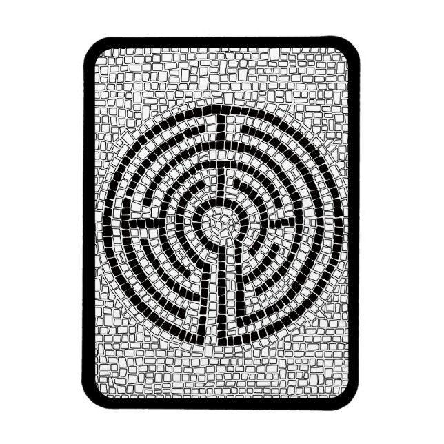 Íman LABYRINTH VII 3x4 Magneta flexível - Preto (Vertical)