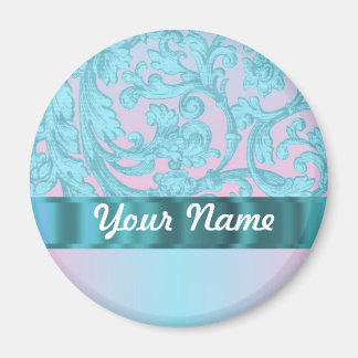 Íman Lace azul-úmido rosa