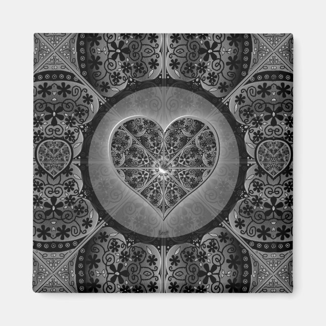 Íman Lace Black Cerâmico (Frente)