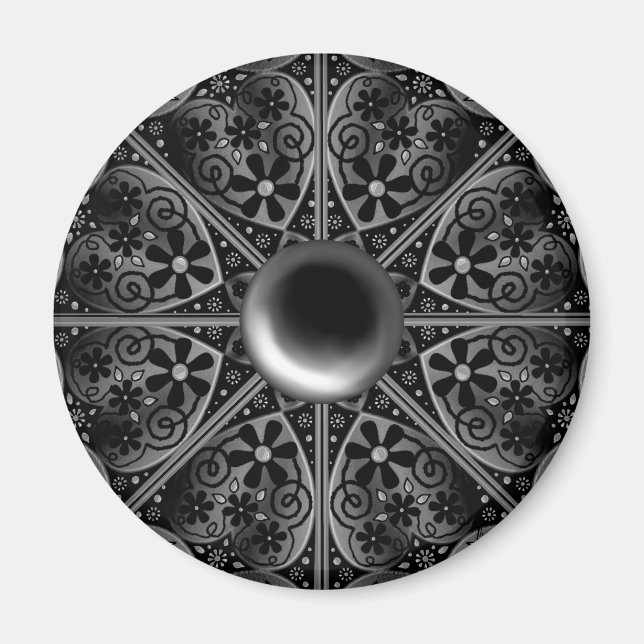 Íman Lace Black Cerâmico (Frente)