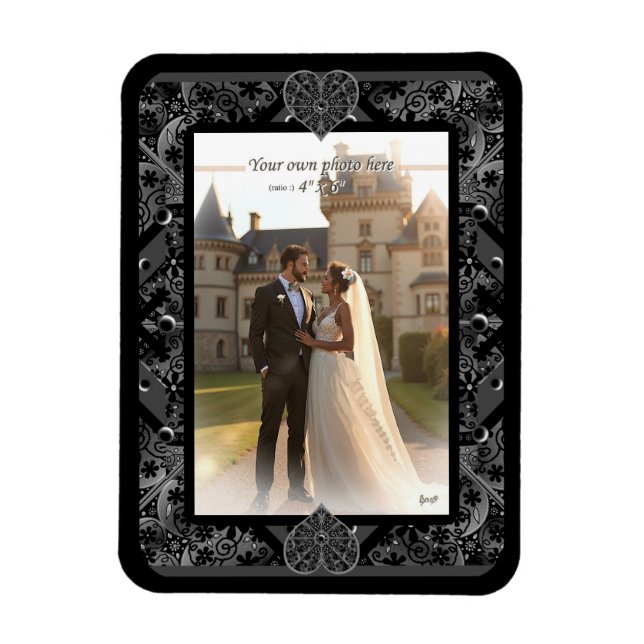 Íman Lace cerâmico Preto (Vertical)