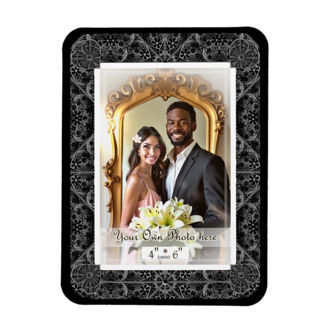 Íman Lace cerâmico Preto (Vertical)