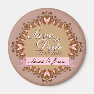 Íman Lace de borboleta doce Salve o ímã de casamento