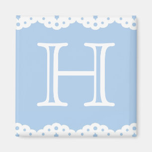 Íman Laço do ilhó no ímã quadrado azul