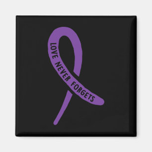 Íman Laço Roxo Consciência Amor Nunca Esquece