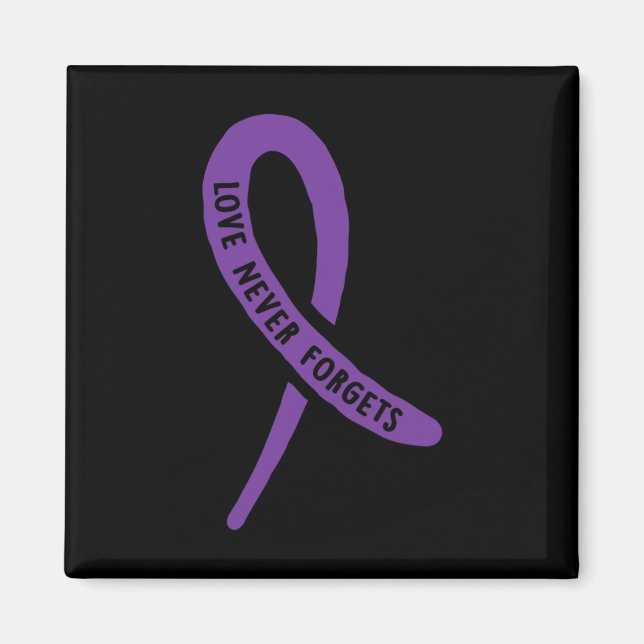 Íman Laço Roxo Consciência Amor Nunca Esquece  (Frente)
