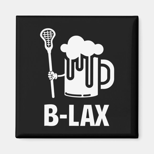 Íman Lacrosse Funny Gift Men Treinador Beer Lover B-lex (Frente)
