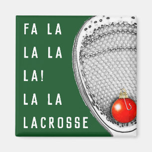 Íman Lacrosse Goalie Holiday Gifts Magnet