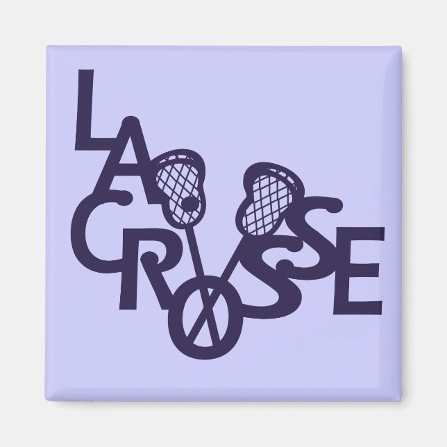 Íman Lacrosse Letters (Frente)