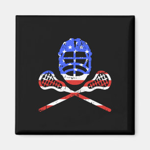 Íman Lacrosse Prende E Capacita Com A Bandeira American