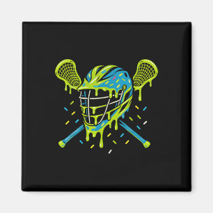 Íman Lacrosse Sorvete Gotejamento Lax Capacete Stick Me