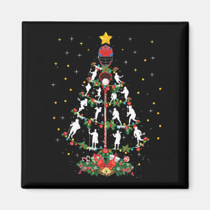 Íman Lacrosse Sports Lover Xmas Santa Hat Lacrosse Chri